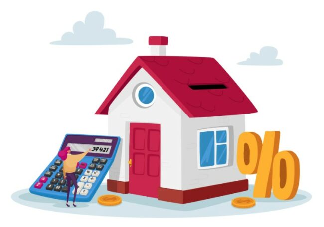 mortgage professors Illustration of a house